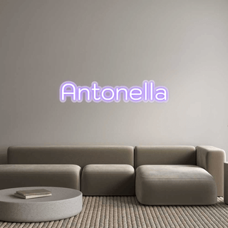 Scritta Neon Led Personalizzata Antonella