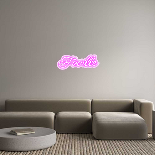 Scritta Neon Led Personalizzata Faville