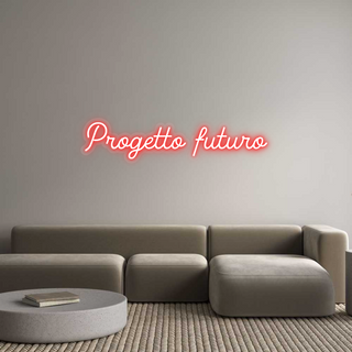 Scritta Neon Led Personalizzata Progetto futuro